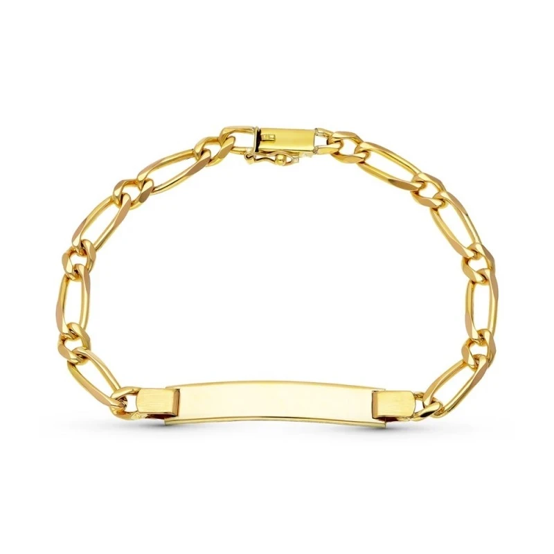 Esclava Oro 18k Pulsera maciza 20 cm. lisa eslabones
