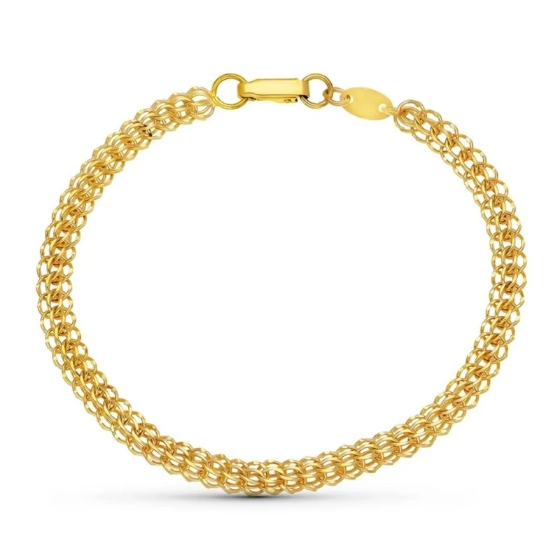 Pulsera Oro 18k modelo cadena caraqueña