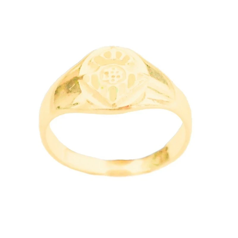 Real Betis Balompie Sello Oro 18k macizo cadete escudo relieve