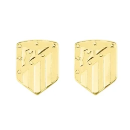 Atlético de Madrid Gemelos Oro 18k hombre 18 mm. escudo mate brillo d