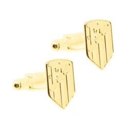 Atlético de Madrid Gemelos Oro 18k hombre 18 mm. escudo mate brillo d