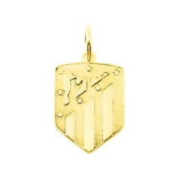 Atlético de Madrid Colgante Oro 18k unisex 18 mm. escudo mate brillo