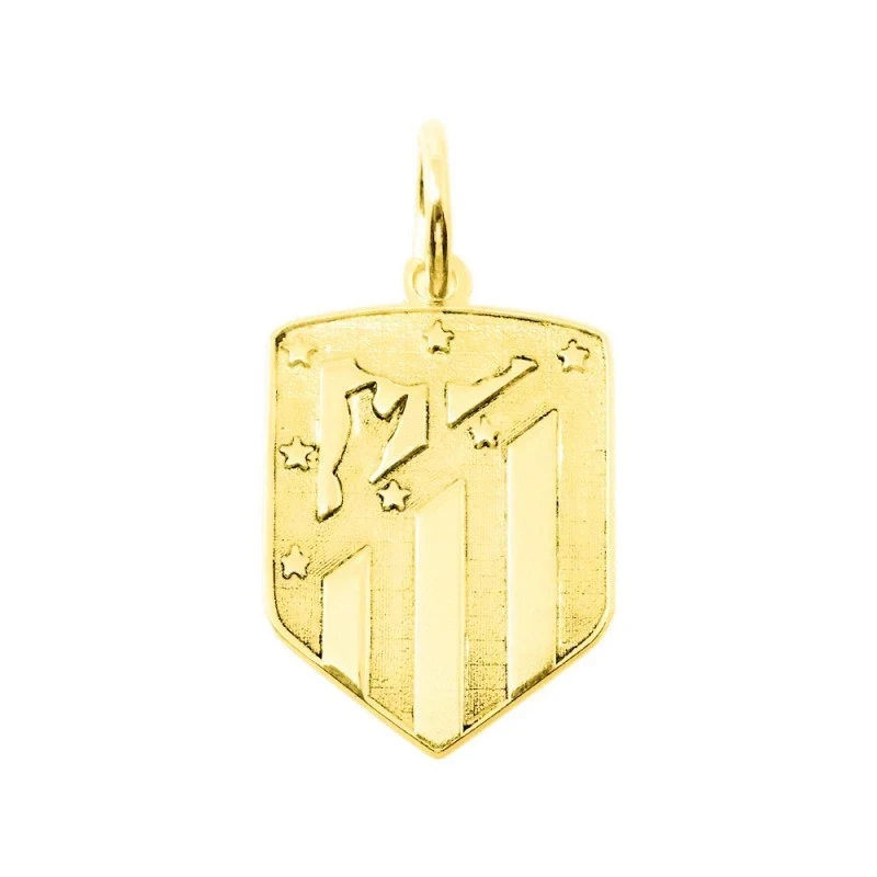 Atlético de Madrid Colgante Oro 18k unisex 18 mm. escudo mate brillo