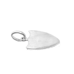 Sevilla FC Escudo Colgante Oro Blanco 18k macizo unisex 19 mm. detall
