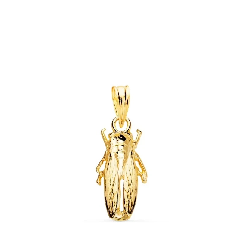Cigarra de la Camarga Colgante Oro 18k unisex 19 mm. detalles