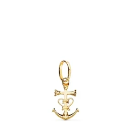 Cruz de la Camarga Colgante Oro 18k unisex 16 mm. brillo