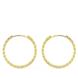 Aros Pendientes Oro 18k mujer 18 mm. huecos retorcidos tallados 1.30