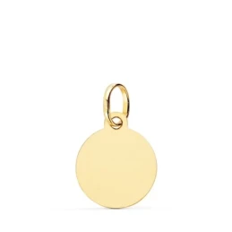 Tauro Horóscopo Colgante Oro 18k mujer 13 mm. matizada. Grabación inc