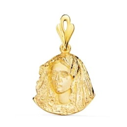 Virgen Esperanza Macarena de Sevilla Colgante Oro 18k unisex 21 mm. s