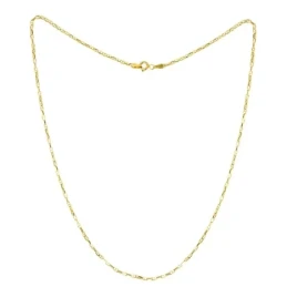 Cadena Oro 18k unisex 45 cm. eslabón hueco tipo ancla 2 mm.
