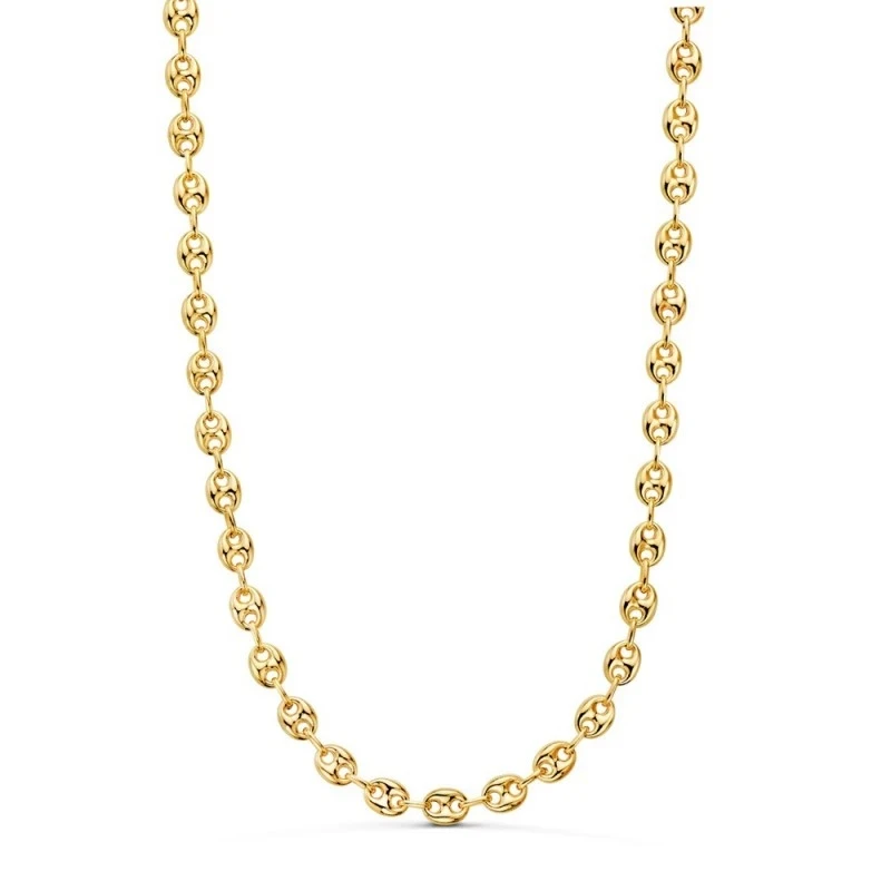 Cadena Oro 18k unisex 60 cm. calabrote hueco 6.5 x 5 mm.
