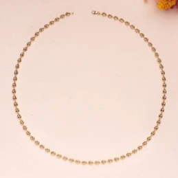 Cadena Oro 18k unisex 60 cm. calabrote hueco 6.5 x 5 mm.