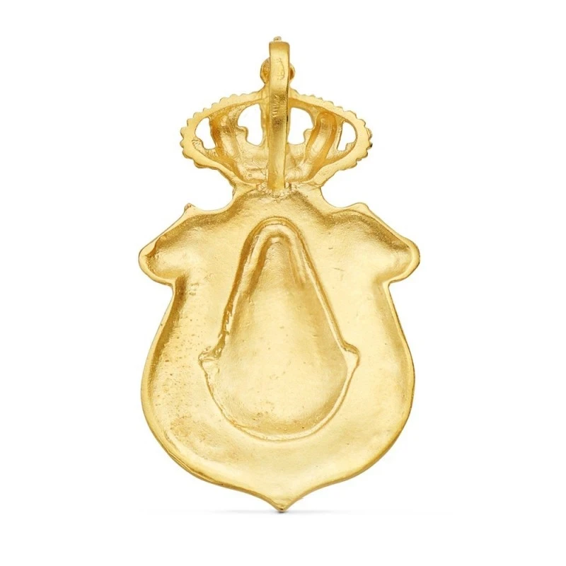 Medalla Hermandad del Rocío de Huelva Oro 18k tallada 46 mm.