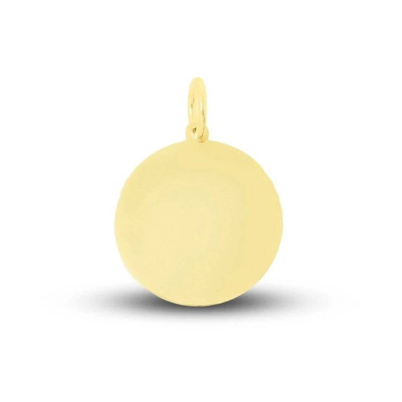Jubileo 2025 Medalla Oro 18k Peregrinos de Esperanza 20 mm. lisa Cruz