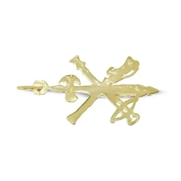 Cristo de la Legión Colgante Plata Ley 925m macizo 44 mm. chapado oro
