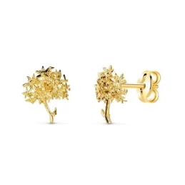 Pendientes Oro 18k mujer 10 mm. forma biznaga