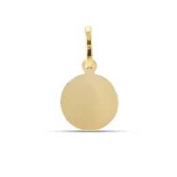 San Judas Tadeo Medalla Plata Ley 925m chapada oro 10 mm. trasera lis