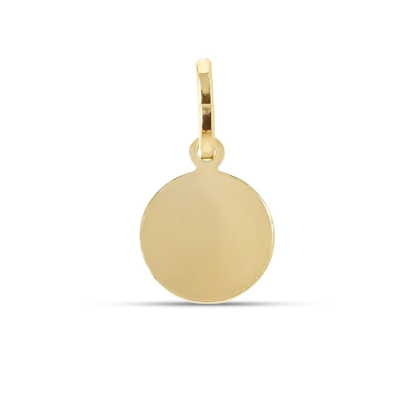 San Judas Tadeo Medalla Plata Ley 925m chapada oro 10 mm. trasera lis
