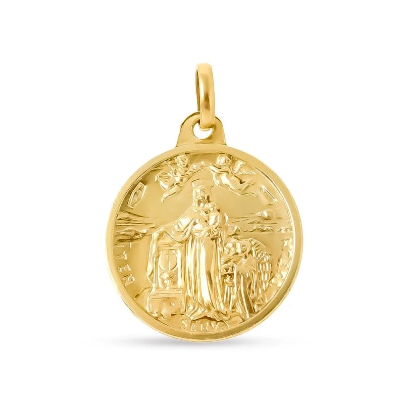 Medalla Oro 18k Josemaría Escrivá fundador Opus Dei fecha beatificaci