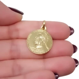 Medalla Oro 18k Josemaría Escrivá fundador Opus Dei fecha beatificaci