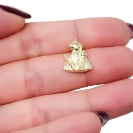Virgen de la Cabeza Andújar Silueta Colgante Plata Ley 925m maciza 15