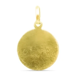 San Judas Tadeo hacha Medalla Colgante Oro 18k maciza 15 mm. detalles