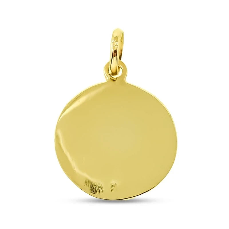 Arcángel San Rafael Medalla Oro 18k maciza 20 mm.. Grabación incluida