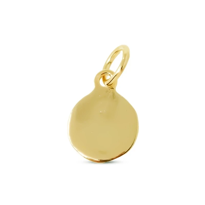 Virgen de la Cabeza Medalla Plata Ley 925m maciza chapada oro 9 mm. l