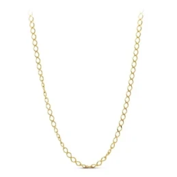 Cadena Oro 18k rombo 60 cm. maciza eslabón liso