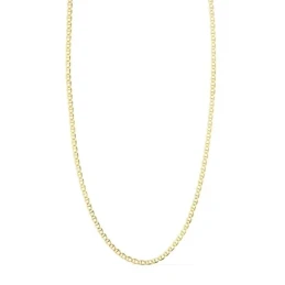 Cadena Oro 18k ancla 50 cm. maciza ancho eslabón 1.2 mm.