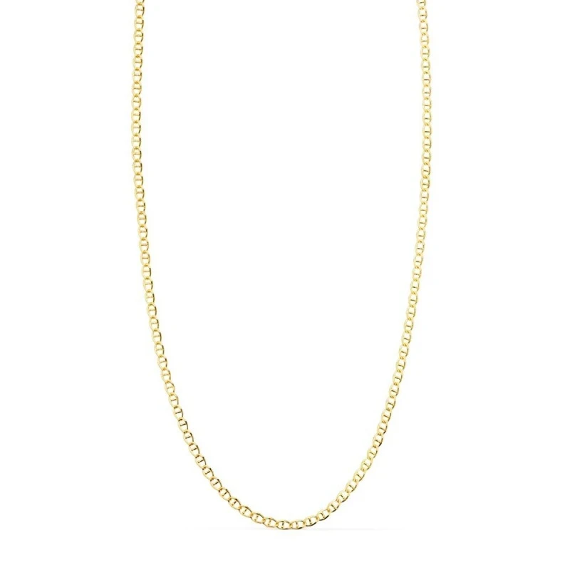 Cadena Oro 18k ancla 50 cm. maciza ancho eslabón 1.2 mm.