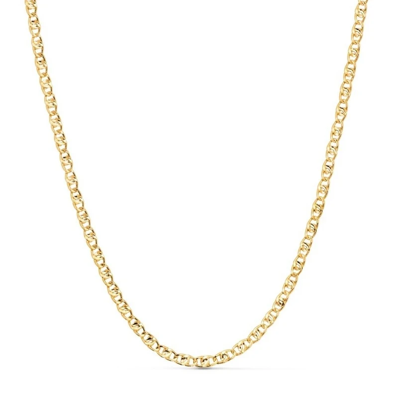 Cadena Oro 18k ancla 40 cm. ancho eslabón 2.8 mm.