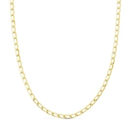Cadena Oro 18k bilbao 60 cm. hueca ancho eslabón 3.5 mm.