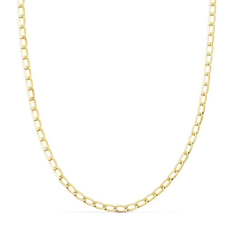 Cadena Oro 18k bilbao 60 cm. hueca ancho eslabón 3.5 mm.