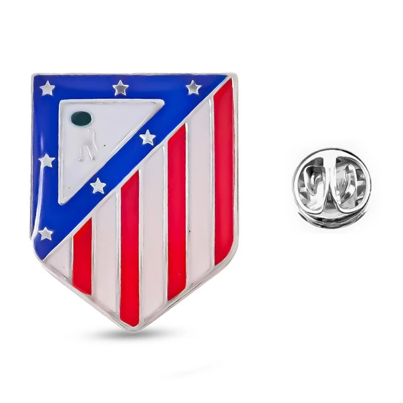 Atlético de Madrid Pin Plata Ley 925m hombre 18 mm. escudo actual es