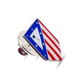 Atlético de Madrid Pin Plata Ley 925m hombre 18 mm. escudo actual es