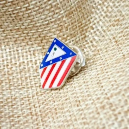 Atlético de Madrid Pin Plata Ley 925m hombre 18 mm. escudo actual es