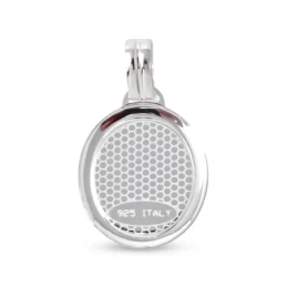 Colgante plata ley 925m 20mm. cristo esmaltado [AA8188]