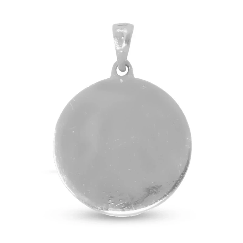 Virgen de la Estrella de Málaga Medalla Plata Ley 925m maciza 22 mm..