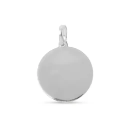 Virgen de los Desamparados Medalla Plata Ley 925m maciza 18 mm. bisel
