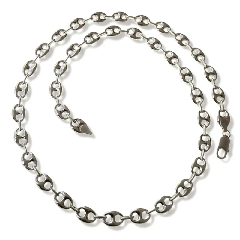 Cadena plata Ley 925m unisex 70 cm. eslabones calabrote 12 x 9 mm.