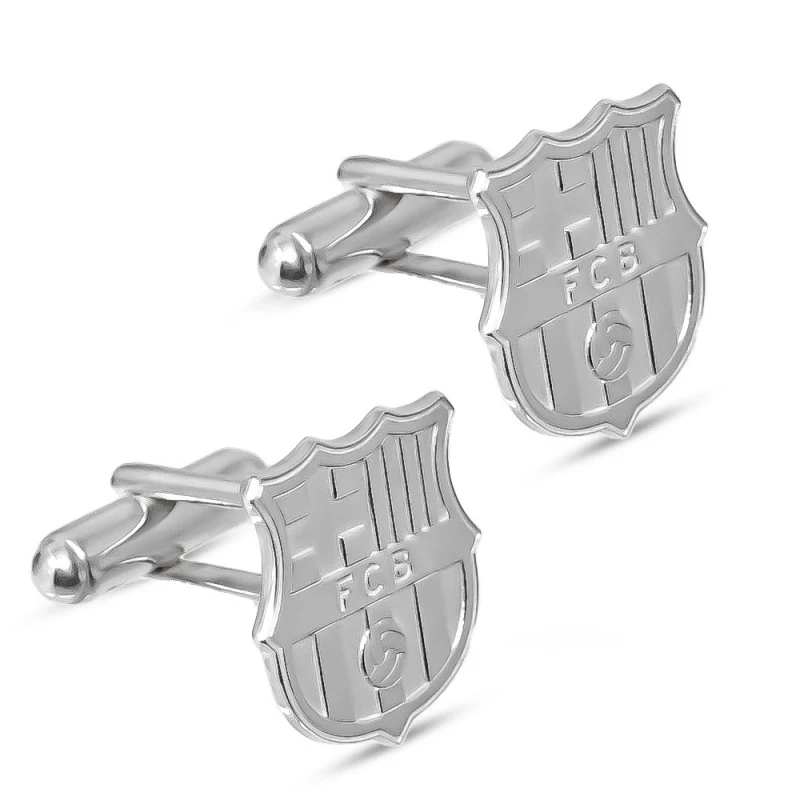 Atlético de Madrid Gemelos Plata Ley 925m escudo macizo 18 mm. escudo