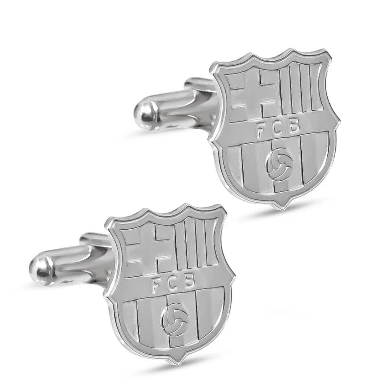 Atlético de Madrid Gemelos Plata Ley 925m escudo macizo 18 mm. escudo