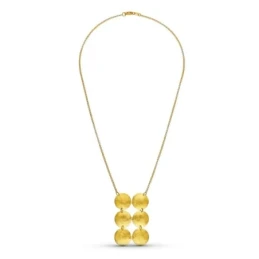 Gargantilla Oro 18k mujer cadena combinada seis círculos enlazados