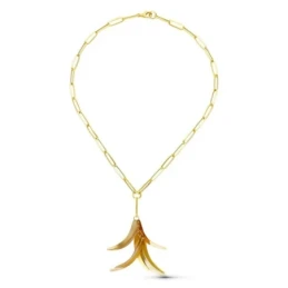 Gargantilla Oro 18k mujer cadena forzada alargada colgante detalle ho