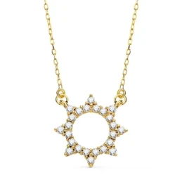 Gargantilla Oro 18k mujer 42 cm. cadena forzada detalle solcalado 12