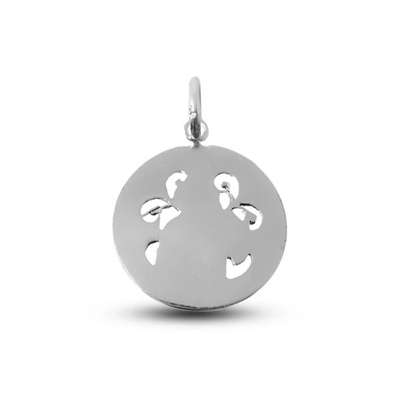 Purísima Concepción Virgen Inmaculada Medalla Plata Ley 925m 27 mm..