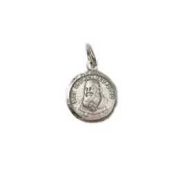 Fray Leopoldo Medalla Plata Ley 925m colgante 13 mm. maciza