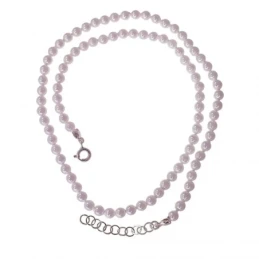 Gargantilla Plata Ley 925m mujer 43 cm. perlas 4 mm.