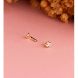 Piercing Pendiente para Oreja en Oro 18k forma redonda de 3.5 mm. con